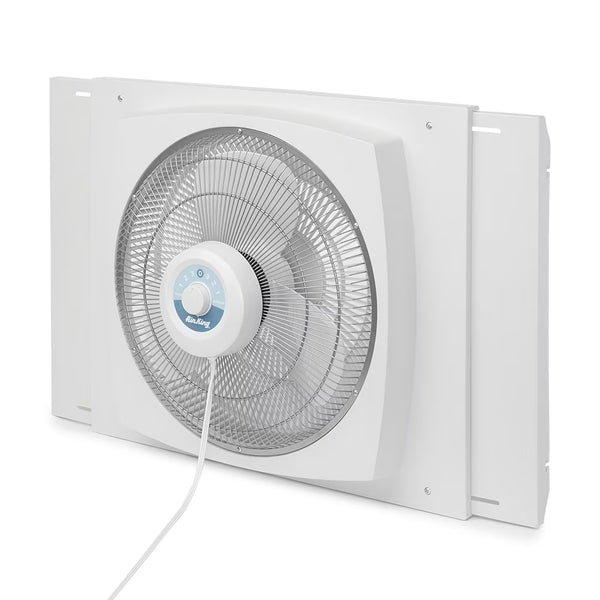Air King Storm Guard 16" 3 - Speed 1/16 HP Plastic Blade Ball Bearing Window Fan