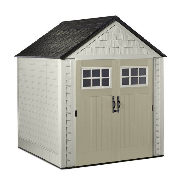 Rubbermaid 7x7 ft Durable Weather Resistant Resin Outdoor Storage Shed