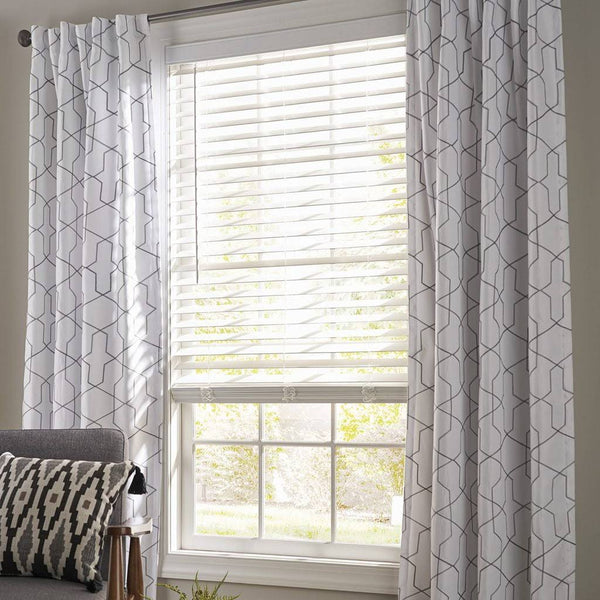 Better Homes & Gardens 2-Inch Cordless Faux Wood Horizontal Window Blinds, White, 23x48, Size: 23 inchw x 48 inchLarge