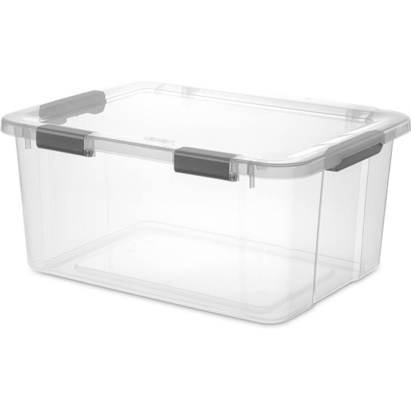 Sterilite 60 qt Clear Hinged Lid Storage Box