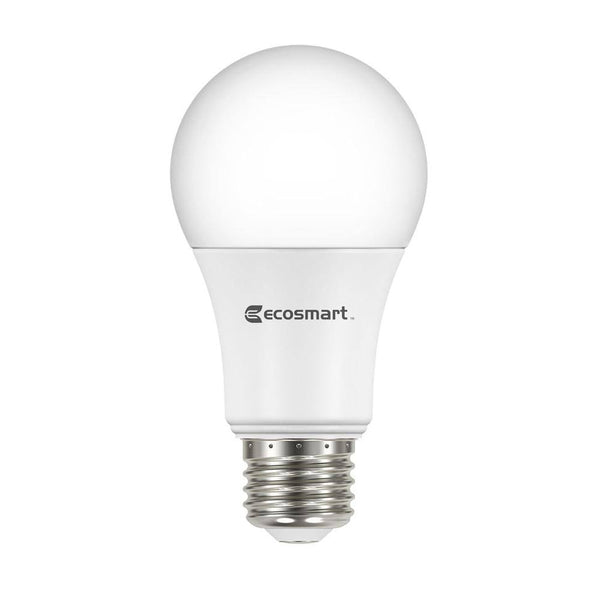 Ecosmart 60-Watt Equivalent A19 Non-Dimmable LED Light Bulb Daylight (8-Pack)