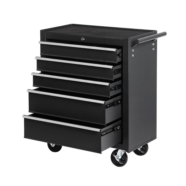 5 - Drawer Rolling Tool Chest Tool Storage Cabinet with Wheels Tool Organizer Box